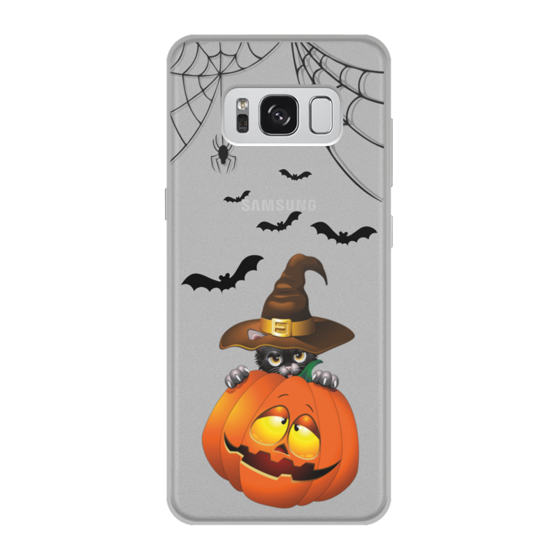 Printio Чехол для Samsung Galaxy S8, объёмная печать Happy halloween re pa накладка transparent для samsung galaxy j7 neo с принтом котенок и луна