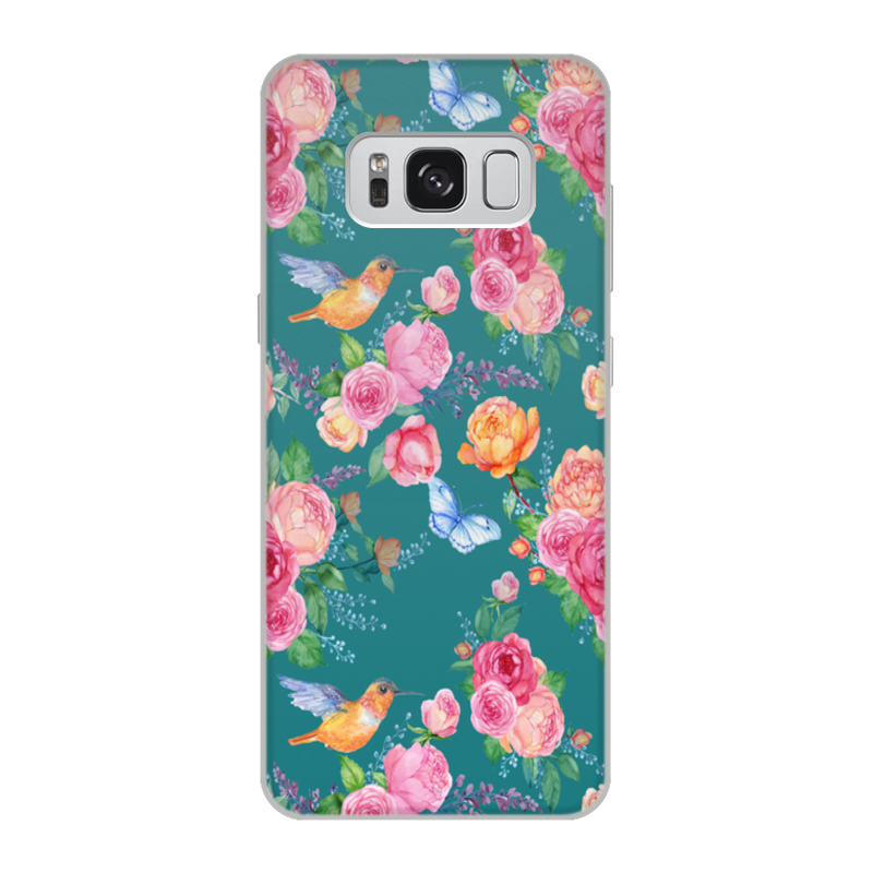 Printio Чехол для Samsung Galaxy S8, объёмная печать Цветы printio чехол для samsung galaxy s8 объёмная печать цветы