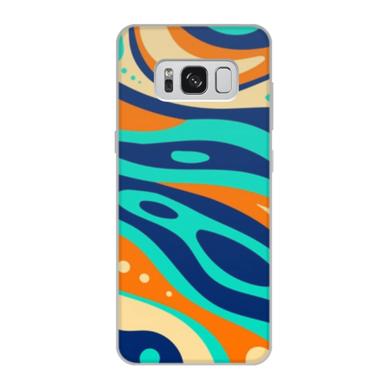 Printio Чехол для Samsung Galaxy S8, объёмная печать Волны printio чехол для samsung galaxy s8 объёмная печать кит и волны