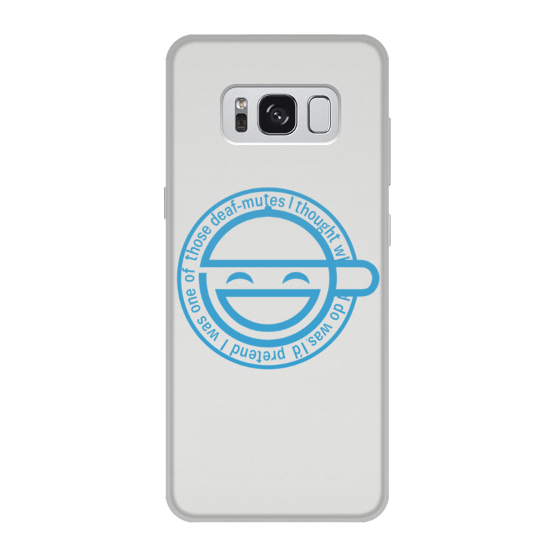 Printio Чехол для Samsung Galaxy S8, объёмная печать Смеющийся человек printio чехол для iphone 7 plus объёмная печать смеющийся человек