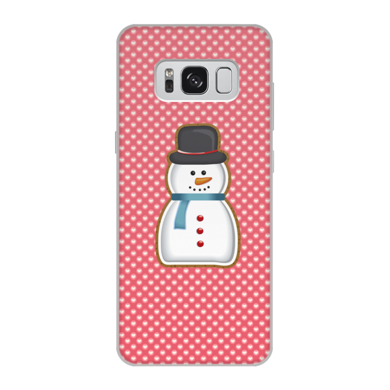 Printio Чехол для Samsung Galaxy S8, объёмная печать Снеговик printio чехол для samsung galaxy s8 объёмная печать милый снеговик