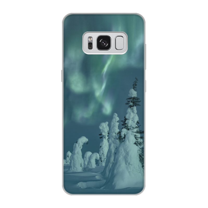 Printio Чехол для Samsung Galaxy S8, объёмная печать Северное сияние printio чехол для samsung galaxy s8 объёмная печать царь природы