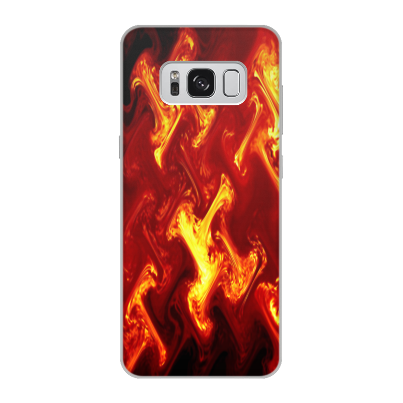 Printio Чехол для Samsung Galaxy S8, объёмная печать Огненный узор printio чехол для samsung galaxy s8 объёмная печать ящерка огненный сцинк