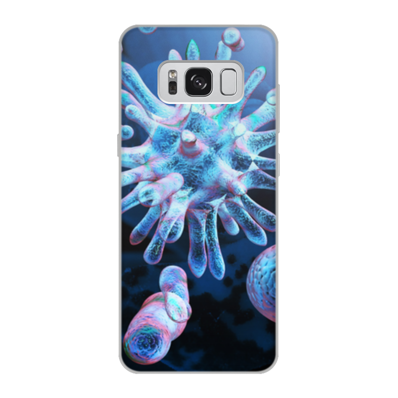 Printio Чехол для Samsung Galaxy S8, объёмная печать Микробы printio чехол для samsung galaxy s8 plus объёмная печать микробы