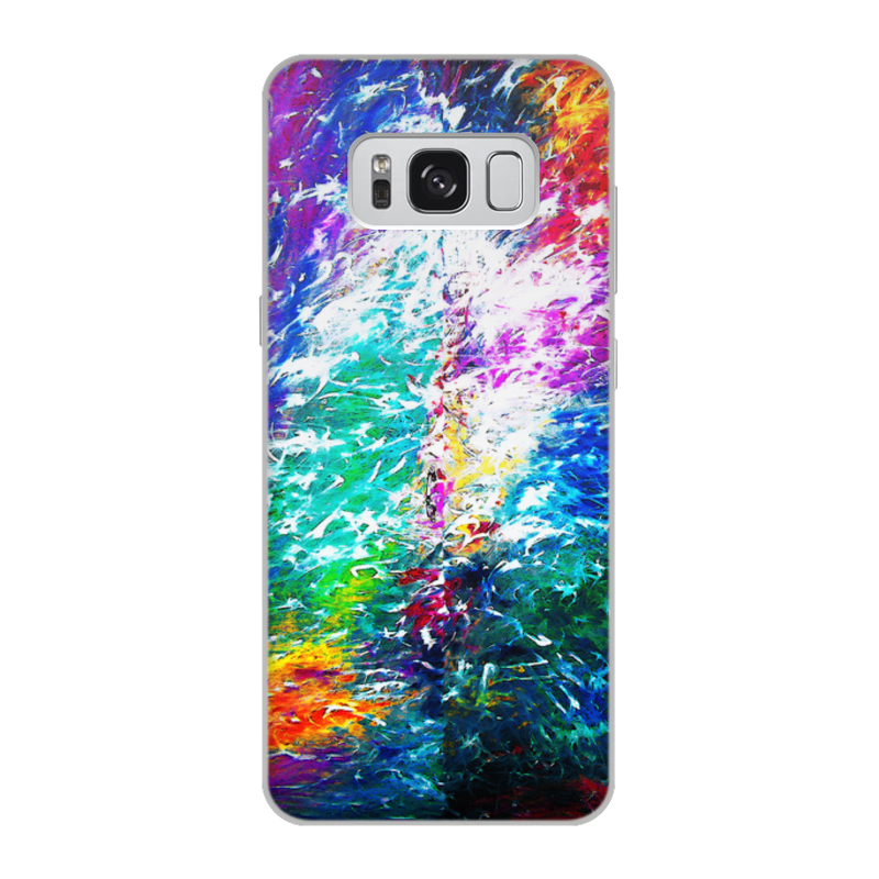 Printio Чехол для Samsung Galaxy S8, объёмная печать Яркая абстракция