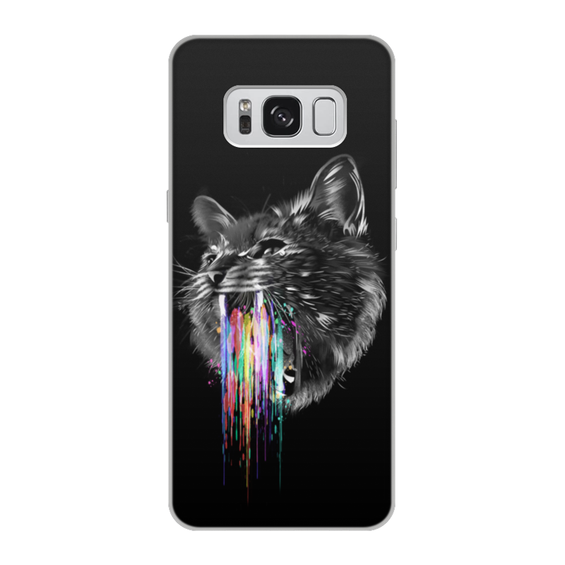 Printio Чехол для Samsung Galaxy S8, объёмная печать Радужный кот printio чехол для samsung galaxy s8 объёмная печать радужный медведь