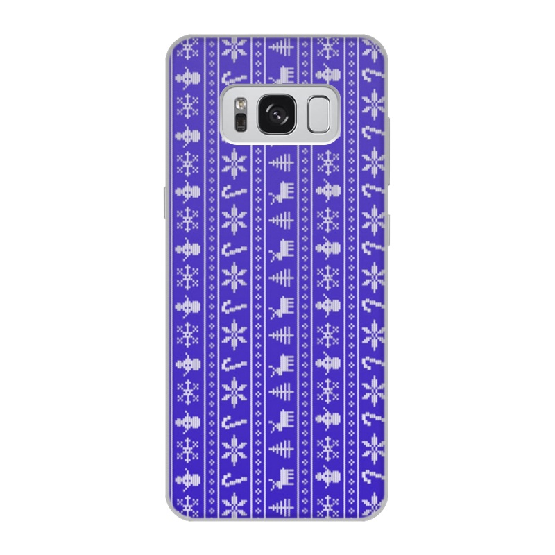 Printio Чехол для Samsung Galaxy S8, объёмная печать Новогодние узоры printio чехол для samsung galaxy s8 объёмная печать with love