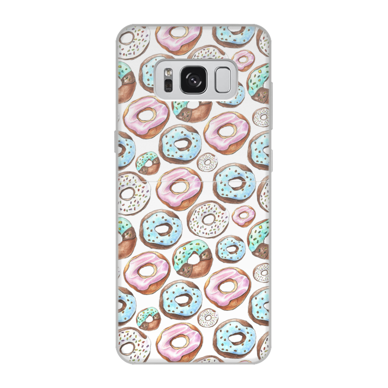 Printio Чехол для Samsung Galaxy S8, объёмная печать Пончики printio чехол для samsung galaxy s8 plus объёмная печать разноцветные круги