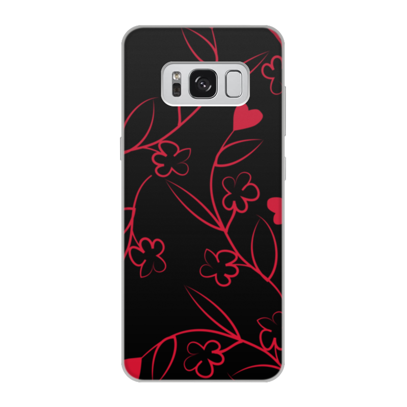 Printio Чехол для Samsung Galaxy S8, объёмная печать Сердечки