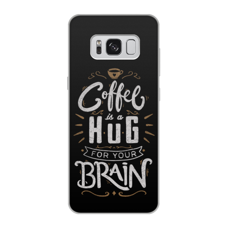 Printio Чехол для Samsung Galaxy S8, объёмная печать Кофе для мозга