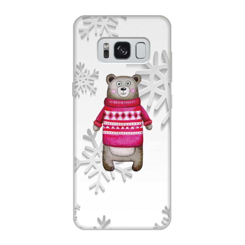Printio Чехол для Samsung Galaxy S8, объёмная печать Медведь