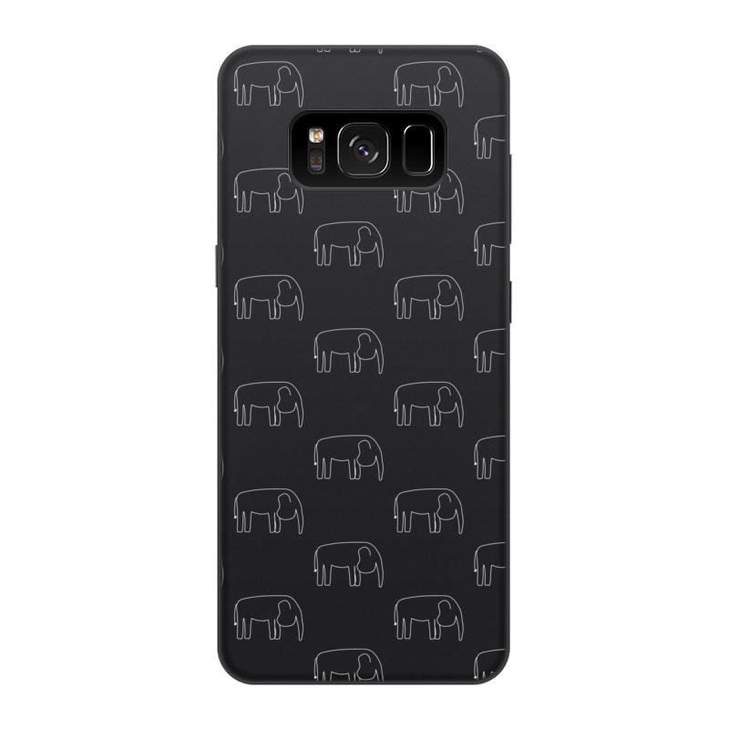 Printio Чехол для Samsung Galaxy S8, объёмная печать Белый слон