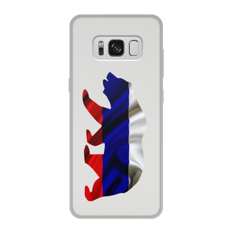 Printio Чехол для Samsung Galaxy S8, объёмная печать Русский медведь