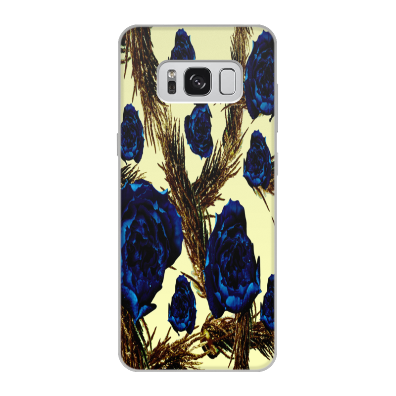 Printio Чехол для Samsung Galaxy S8, объёмная печать Синие розы