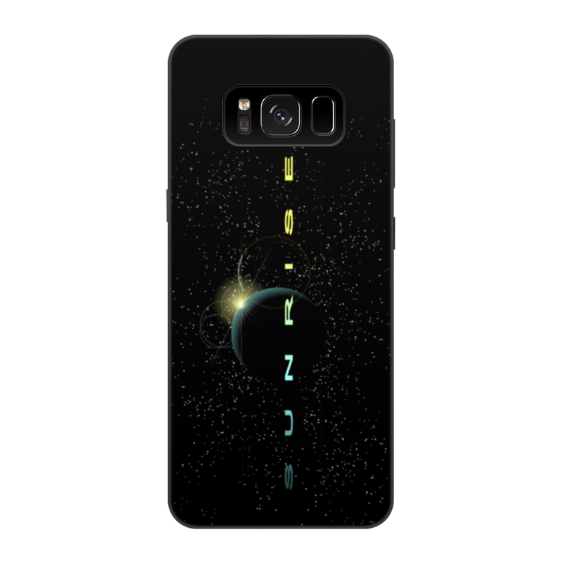 Printio Чехол для Samsung Galaxy S8, объёмная печать Восход солнца над планетой. printio чехол для iphone 5 5s объёмная печать восход солнца над планетой