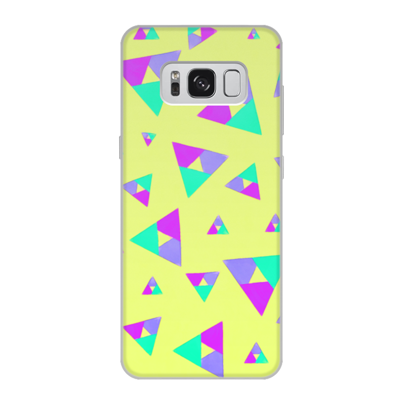 Printio Чехол для Samsung Galaxy S8, объёмная печать Треугольник 1 силиконовый чехол мраморные треугольники на honor 10 lite