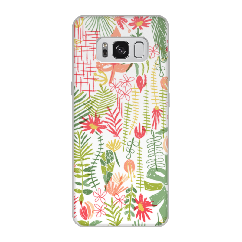 Printio Чехол для Samsung Galaxy S8, объёмная печать Тропики