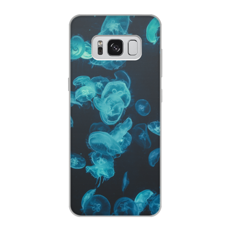 Printio Чехол для Samsung Galaxy S8, объёмная печать Морские медузы