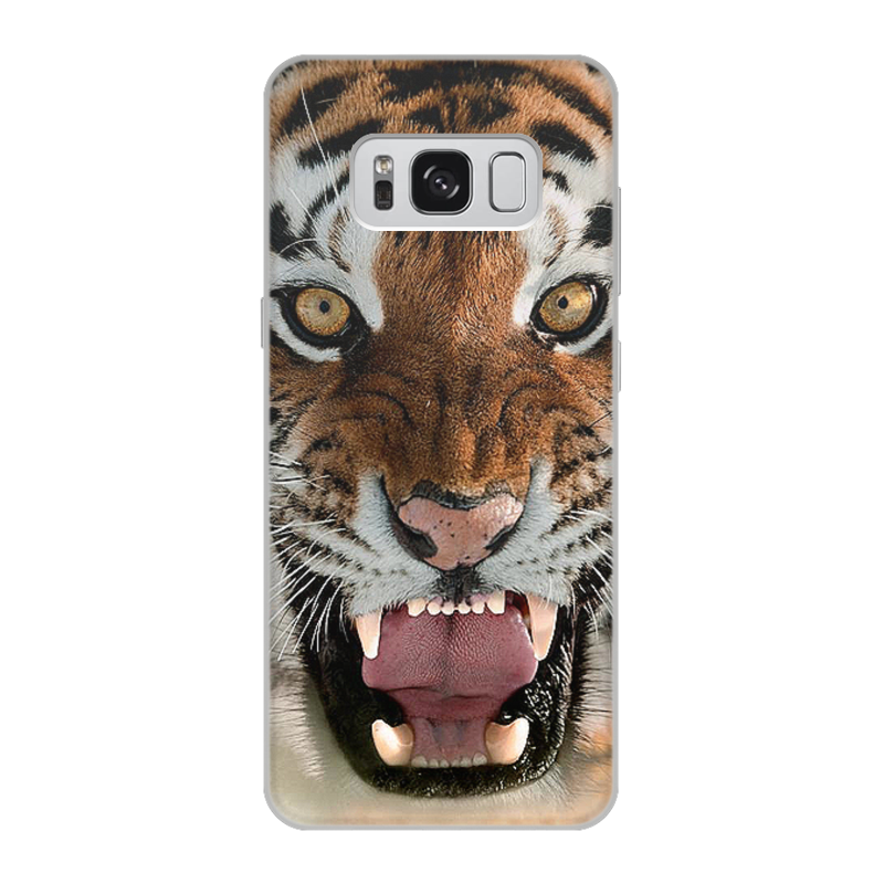 Printio Чехол для Samsung Galaxy S8, объёмная печать Тигры. живая природа