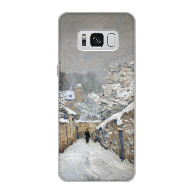 Printio Чехол для Samsung Galaxy S8, объёмная печать Снег в лувесьене (картина альфреда сислея)