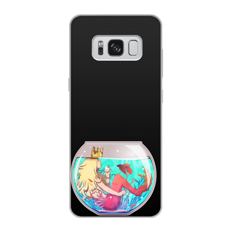 Printio Чехол для Samsung Galaxy S8, объёмная печать Русалка в аквариуме printio чехол для iphone 8 plus объёмная печать русалка в аквариуме