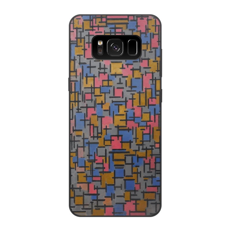 Printio Чехол для Samsung Galaxy S8, объёмная печать Композиция (питер мондриан)