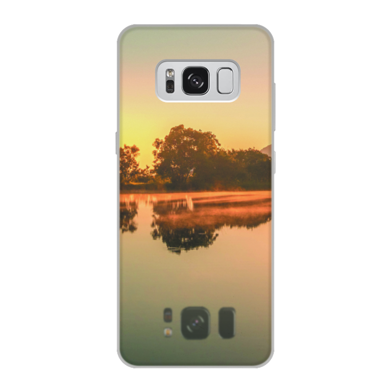 Printio Чехол для Samsung Galaxy S8, объёмная печать Отражение в озере printio чехол для samsung galaxy s8 объёмная печать зимний пейзаж