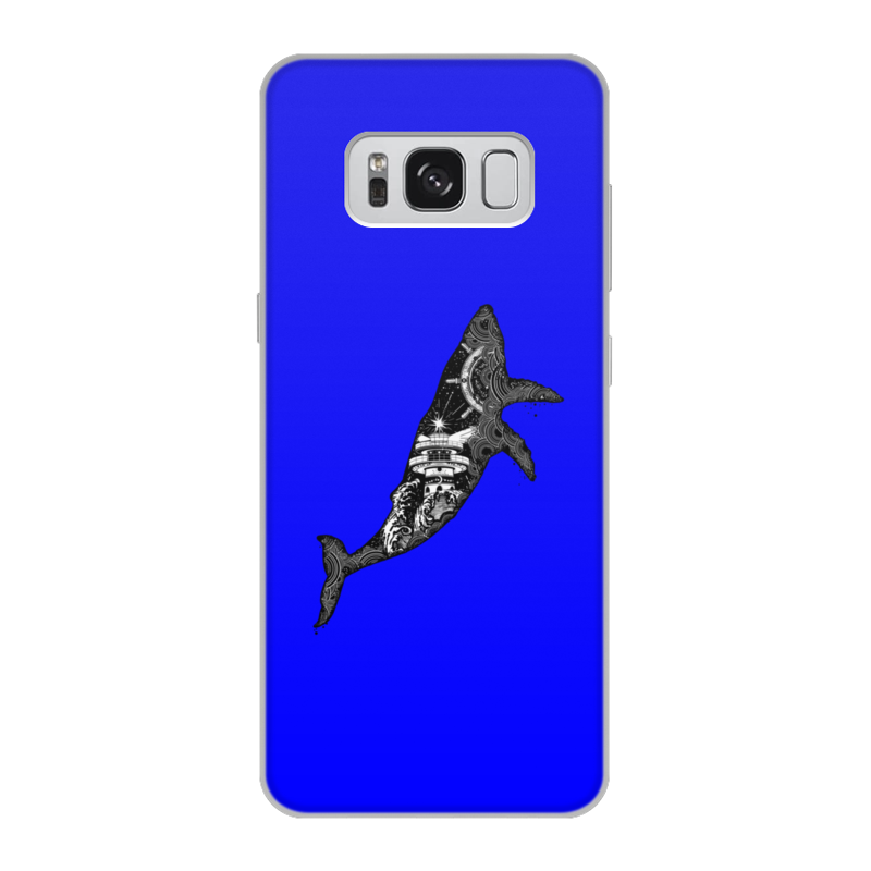 Printio Чехол для Samsung Galaxy S8, объёмная печать Кит и море printio чехол для samsung galaxy s8 plus объёмная печать кит и море