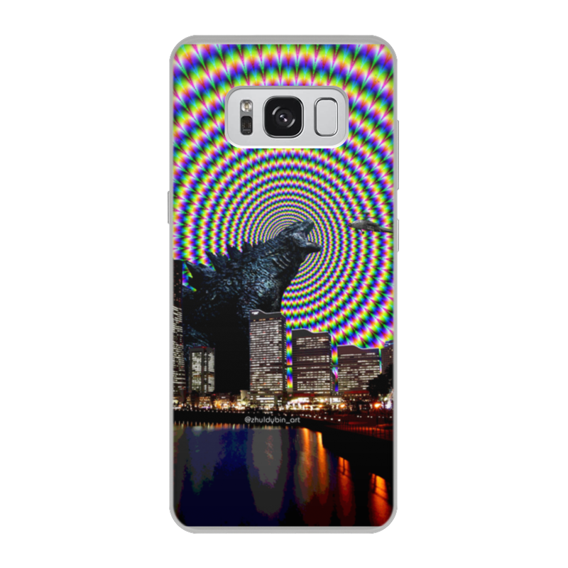 Printio Чехол для Samsung Galaxy S8, объёмная печать Годзилла