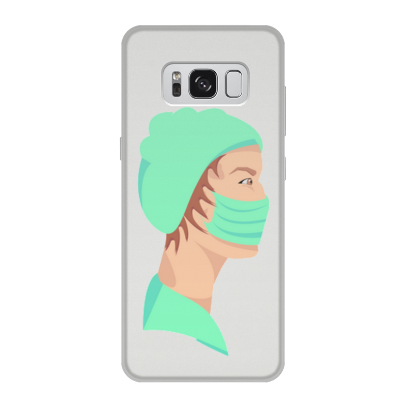 Printio Чехол для Samsung Galaxy S8, объёмная печать медицинский работник в маске printio чехол для iphone 7 объёмная печать медицинский работник в маске