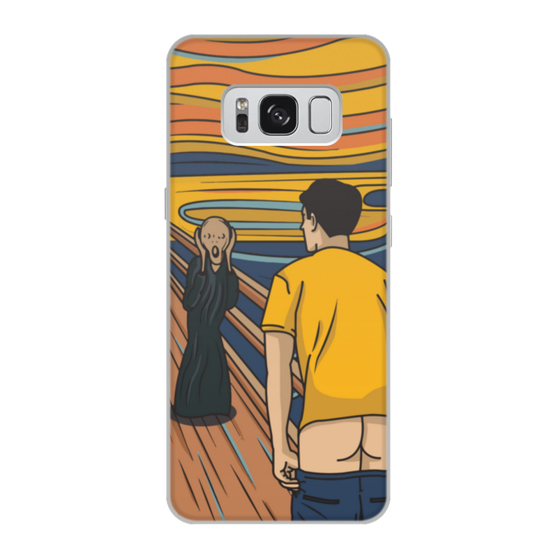 Printio Чехол для Samsung Galaxy S8, объёмная печать Мунк крик пародия