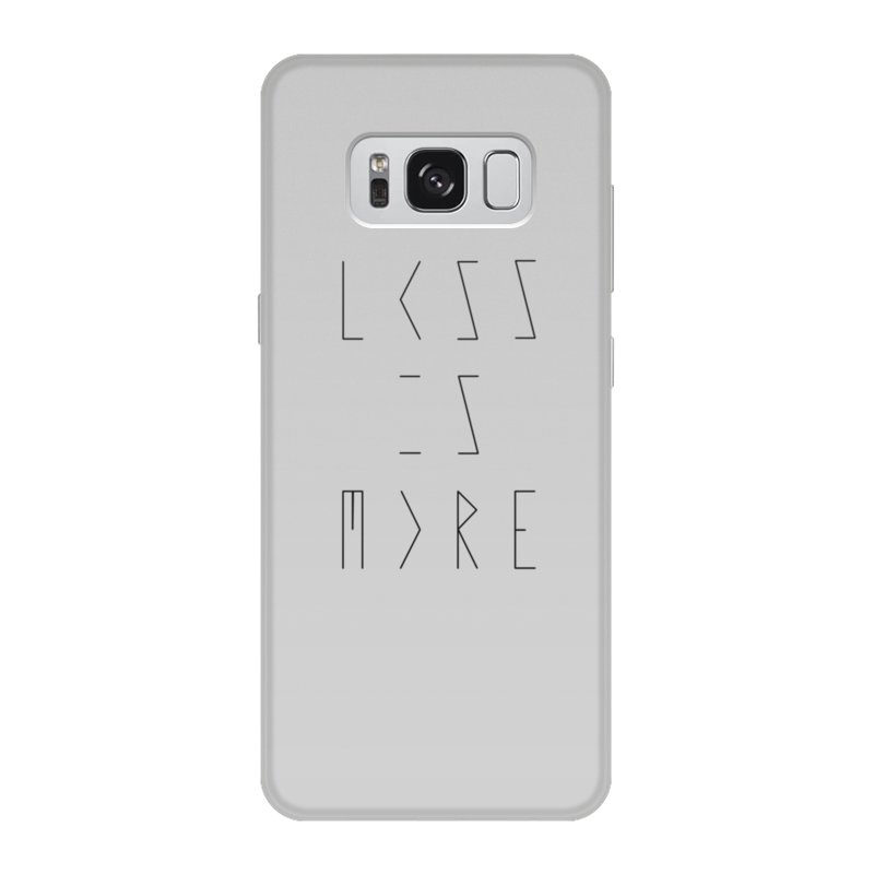 Printio Чехол для Samsung Galaxy S8, объёмная печать Less is more printio чехол для samsung galaxy s6 edge объёмная печать less is more