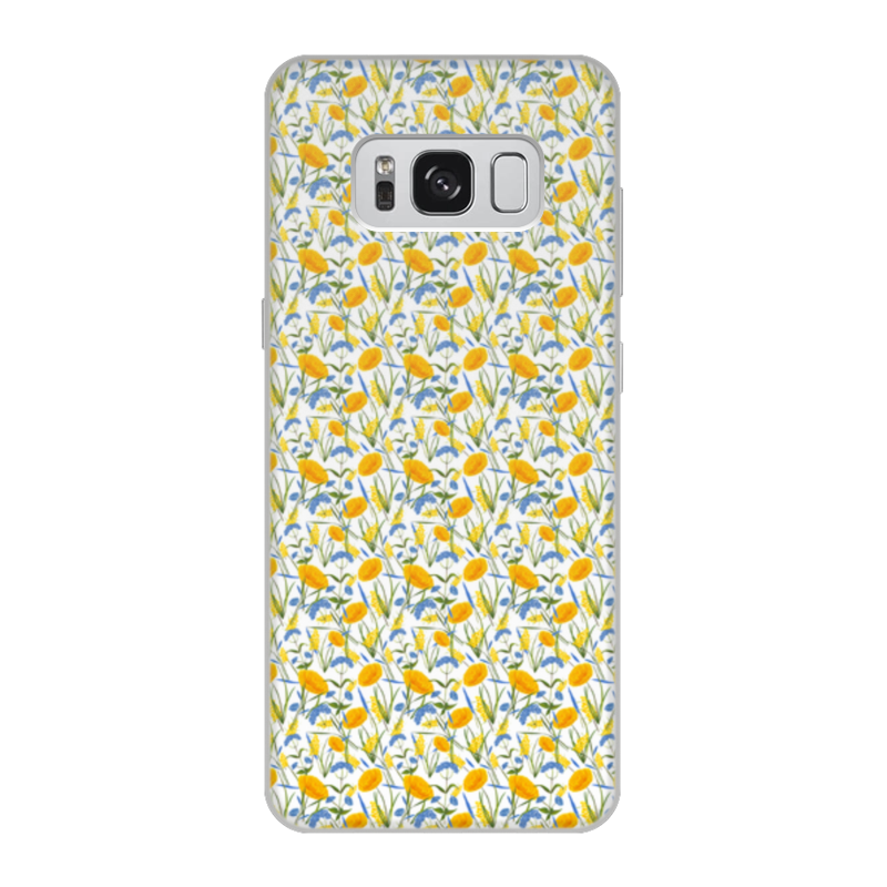 Printio Чехол для Samsung Galaxy S8, объёмная печать Цветы printio чехол для samsung galaxy note 2 голубые цветы
