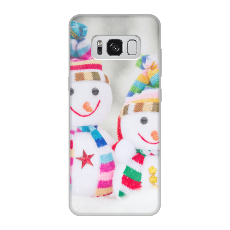 Printio Чехол для Samsung Galaxy S8, объёмная печать Снеговик printio чехол для samsung galaxy s8 объёмная печать снеговик