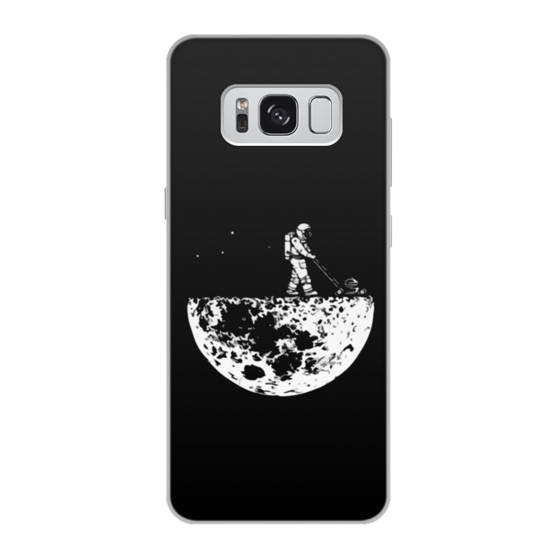 Printio Чехол для Samsung Galaxy S8, объёмная печать Космонавт на луне