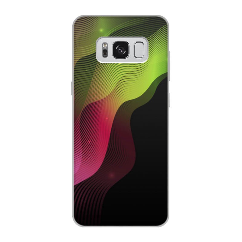 Printio Чехол для Samsung Galaxy S8, объёмная печать Яркие линии printio чехол для samsung galaxy s8 объёмная печать море линий