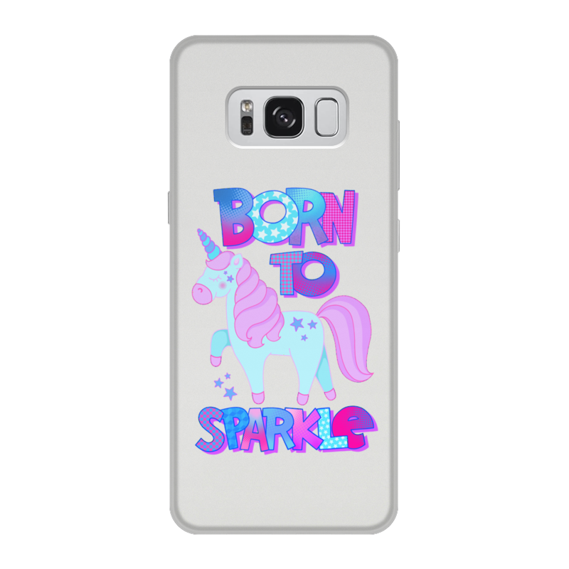 цена Printio Чехол для Samsung Galaxy S8, объёмная печать Born to sparkle