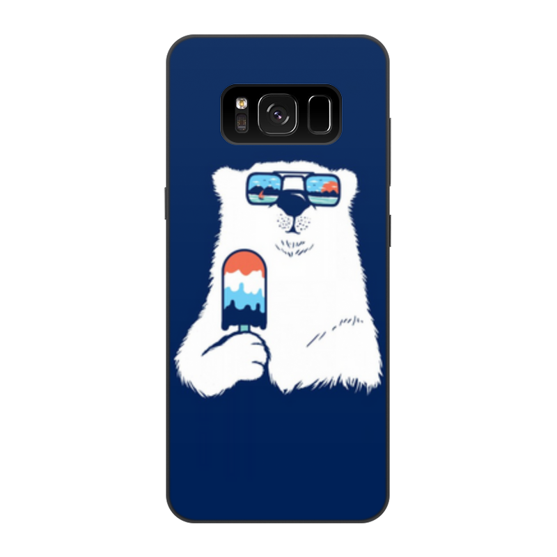 Printio Чехол для Samsung Galaxy S8, объёмная печать Белый медведь силиконовый чехол на vivo y19 медведи для виво ю19