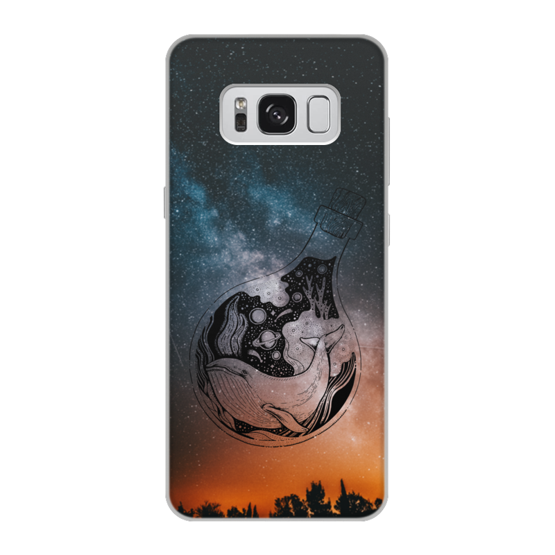Printio Чехол для Samsung Galaxy S8, объёмная печать Космический кит printio чехол для samsung galaxy s8 объёмная печать абстрактная акварель