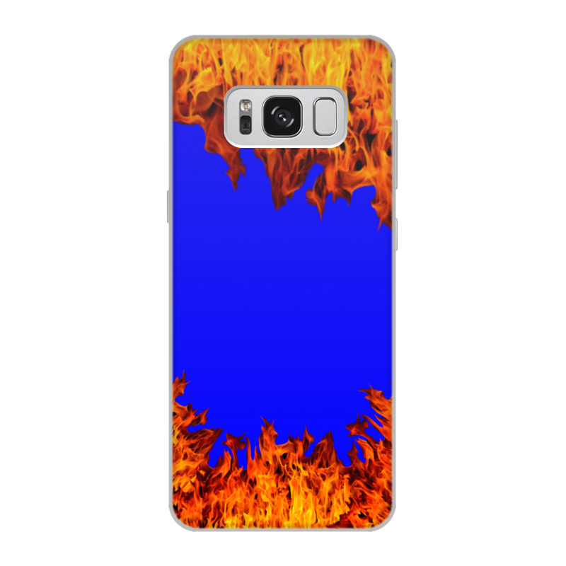 Printio Чехол для Samsung Galaxy S8, объёмная печать Пламя огня printio чехол для samsung galaxy s8 объёмная печать голос огня