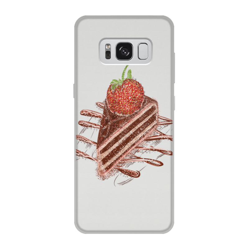 Printio Чехол для Samsung Galaxy S8, объёмная печать Порция торта printio чехол для samsung galaxy s8 plus объёмная печать порция торта