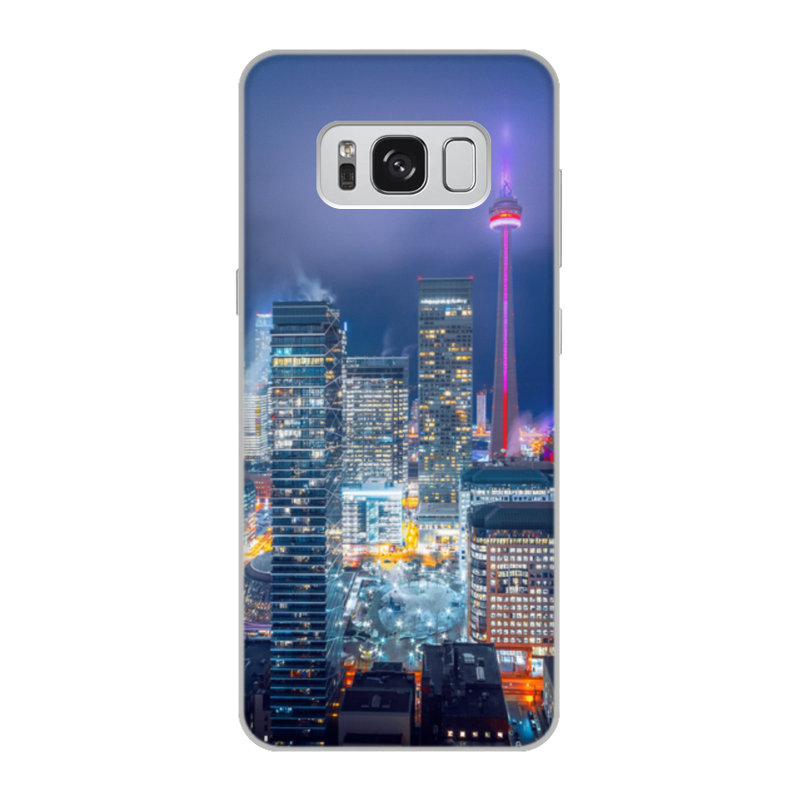 Printio Чехол для Samsung Galaxy S8, объёмная печать Ночной город printio чехол для samsung galaxy s8 объёмная печать ночной город