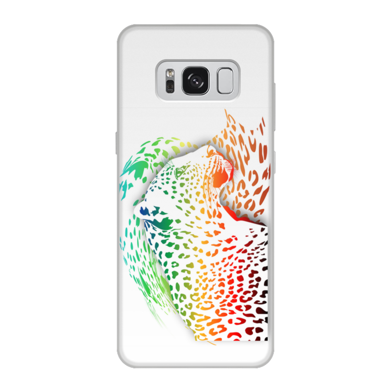 Printio Чехол для Samsung Galaxy S8, объёмная печать Радужный леопард printio чехол для samsung galaxy s8 объёмная печать радужный волк