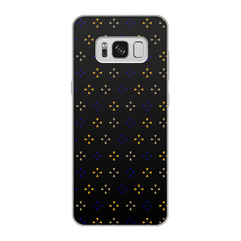 Printio Чехол для Samsung Galaxy S8, объёмная печать Треугольники printio чехол для samsung galaxy s8 объёмная печать мандала богатства золото и мрамор орнамент