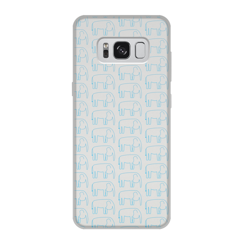 Printio Чехол для Samsung Galaxy S8, объёмная печать Синий слон
