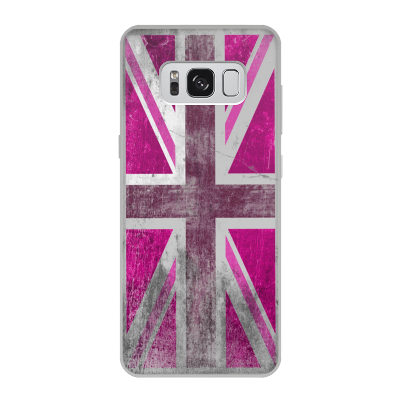 Printio Чехол для Samsung Galaxy S8, объёмная печать Розовый британский флаг