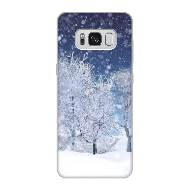 Printio Чехол для Samsung Galaxy S8, объёмная печать Зимний пейзаж