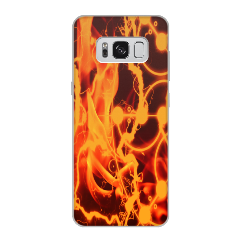 Printio Чехол для Samsung Galaxy S8, объёмная печать Огонь printio чехол для samsung galaxy s8 объёмная печать кошка и огонь