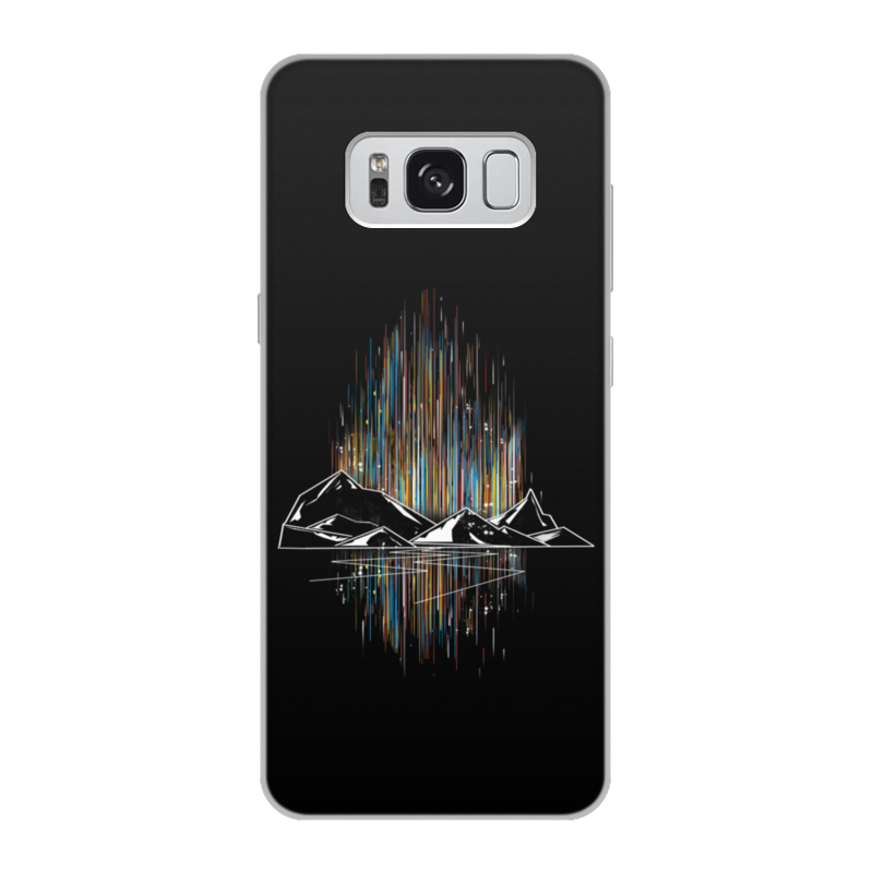 Printio Чехол для Samsung Galaxy S8, объёмная печать Неоновые горы