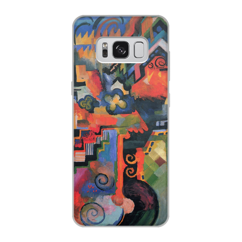 Printio Чехол для Samsung Galaxy S8, объёмная печать Цветовая композиция (август маке) printio чехол для samsung galaxy s7 объёмная печать цветовая композиция август маке